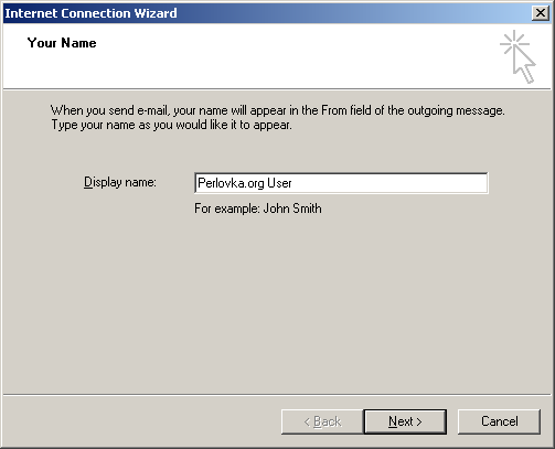 Username input dialog